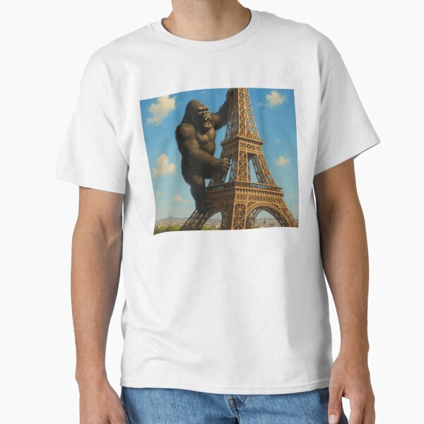 "King Kong Does Paris" Classic T-Shirt