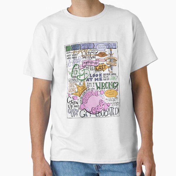 (Colorized) Wicked Witch of the East Bro Hand Lettered Classic T-Shirt