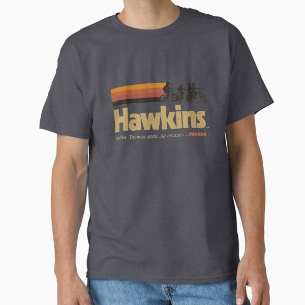 Visit Hawkins Indiana Vintage 80's TV Series Classic T-Shirt