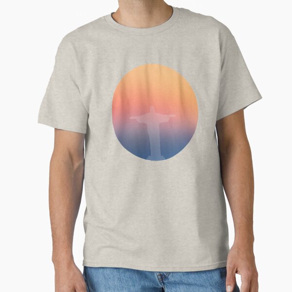 Rio De Janeiro Gradient sunset- Christ the Redeemer  Classic T-Shirt