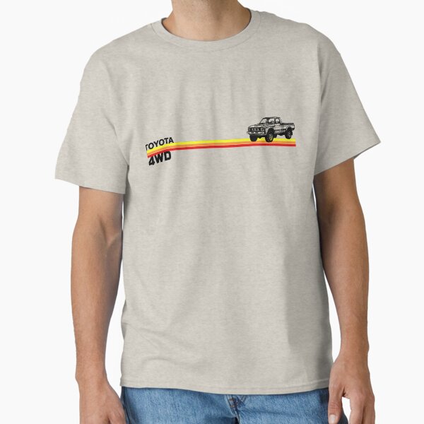 Toyota 4WD Truck Retro Stripes Classic T-Shirt