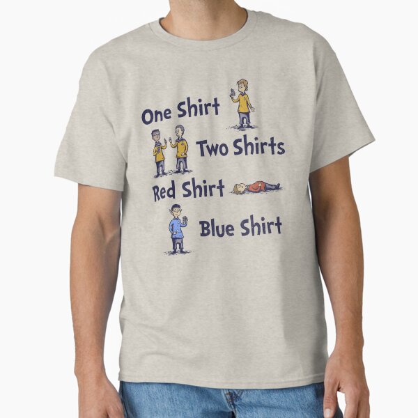 Red Shirt, Blue Shirt Classic T-Shirt