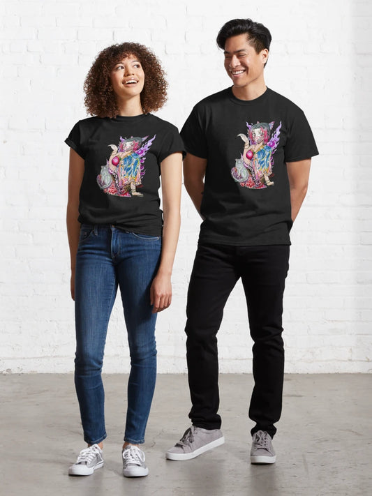 Aika Yumehime – Japanese Fortune Maiden with Sacred Yantra Blessing Classic T-Shirt