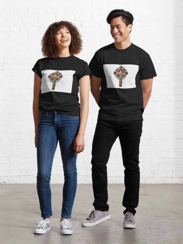 "Stainless Glass Cross" Classic T-Shirt