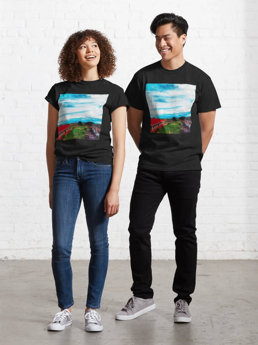 Red Pagoda under a Vast Sky – Chinatown Thailand Classic T-Shirt