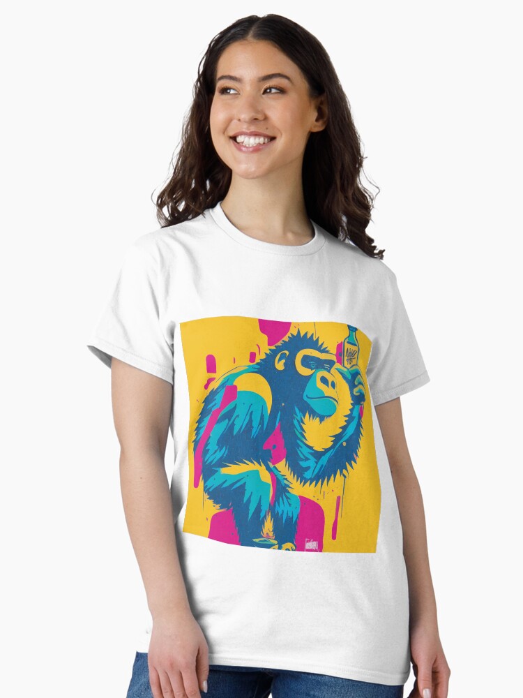 Get in Touch with Your Inner Artist with Our Street Art-Inspired Urban Gorilla Design Classic T-Shirt