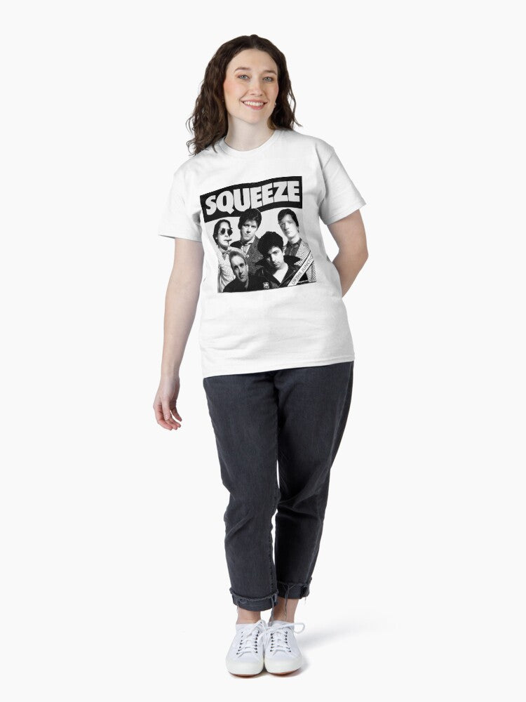 Retro Amazing Squeeze Rock Band Music Man Classic T-Shirt
