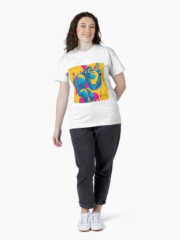 Get in Touch with Your Inner Artist with Our Street Art-Inspired Urban Gorilla Design Classic T-Shirt
