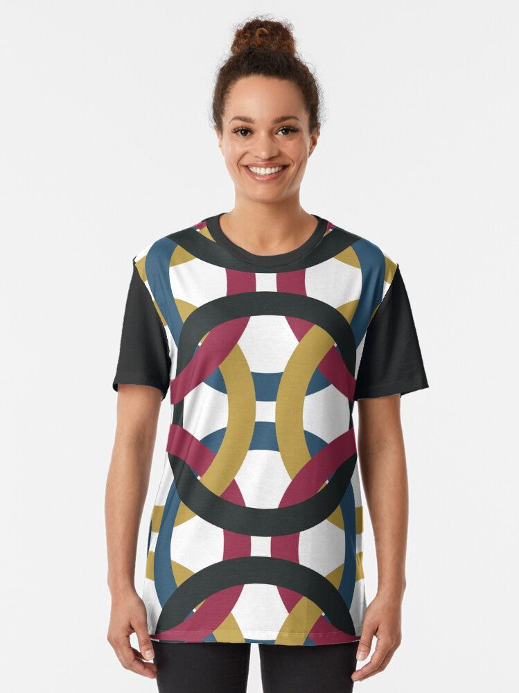 Geometric Retro Pattern repeat chain - seamless patterns Graphic T-Shirt