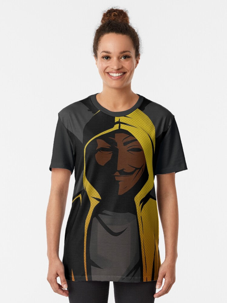 Captivating Hip Hop Inspired Digital Artwork by IndianRocks Graphic T-Shirt