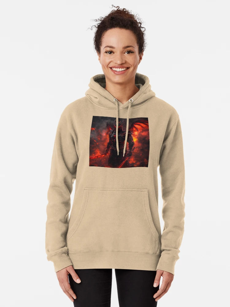 "Flaming Dragon Samurai Wall Art" Classic T-Shirt