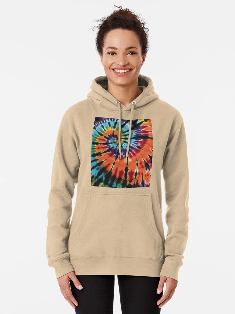 Beautiful Spiral Dye with Blue, orange and purple tie dye - colorful or playful tie-dye print Classic T-Shirt