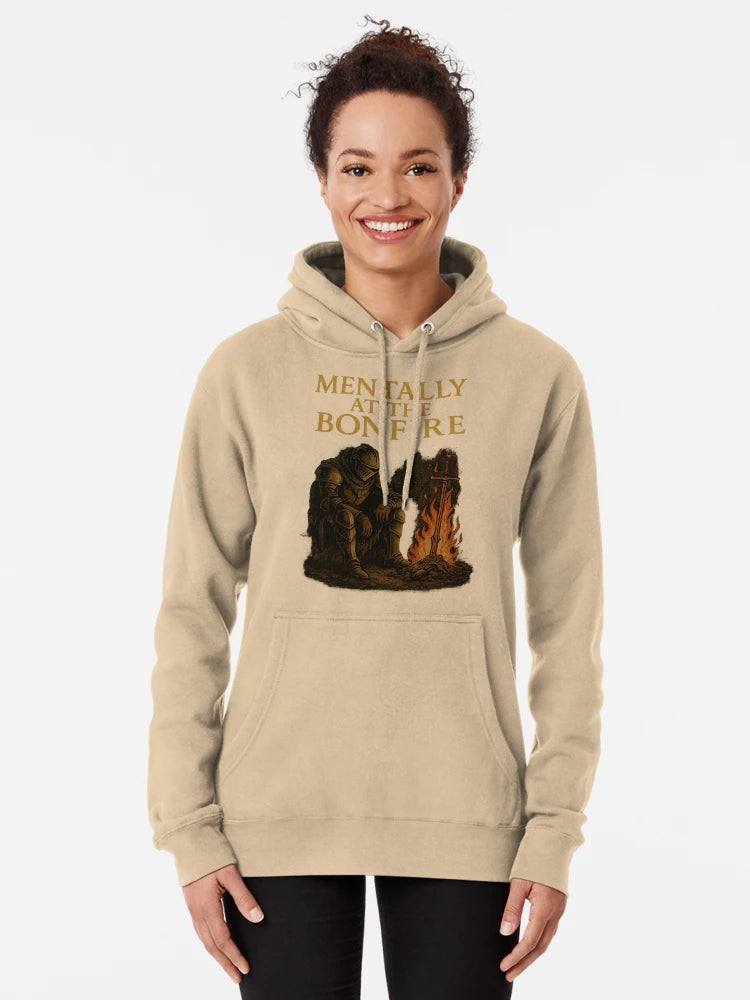 Mentally at the Bonfire – Dark Souls Inspired Funny  Classic T-Shirt