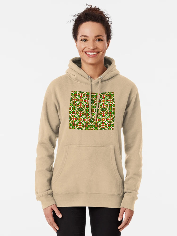 Red and Green Berber Carpet Geometric Mosaic Classic T-Shirt