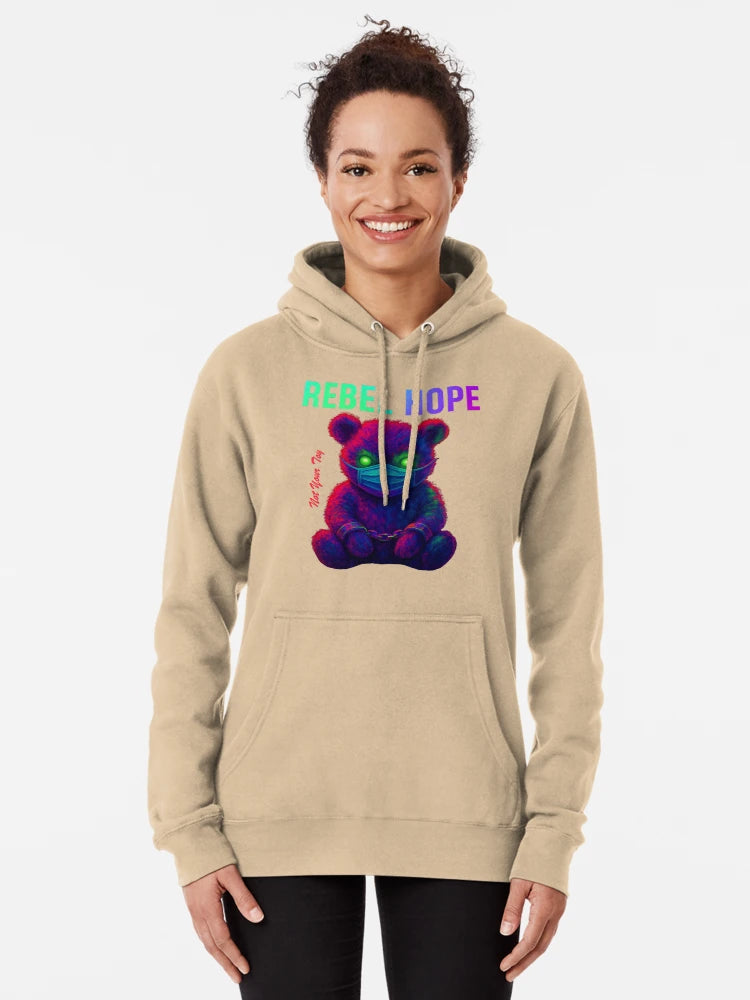 Cyberpunk Neon Teddy Bear Poster – "Rebel Hope" Art Print Classic T-Shirt