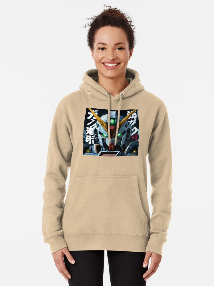 Battle-Worn Mecha Head with Cyberpunk Glow Classic T-Shirt