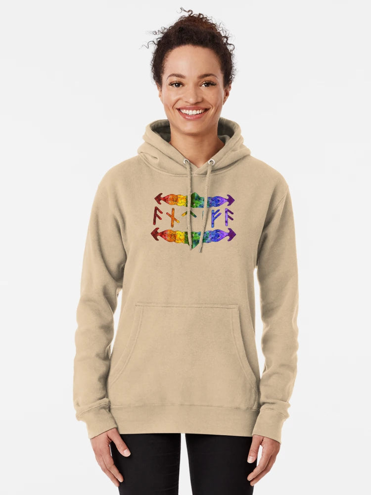 Antifa Runes - Rainbow Classic T-Shirt