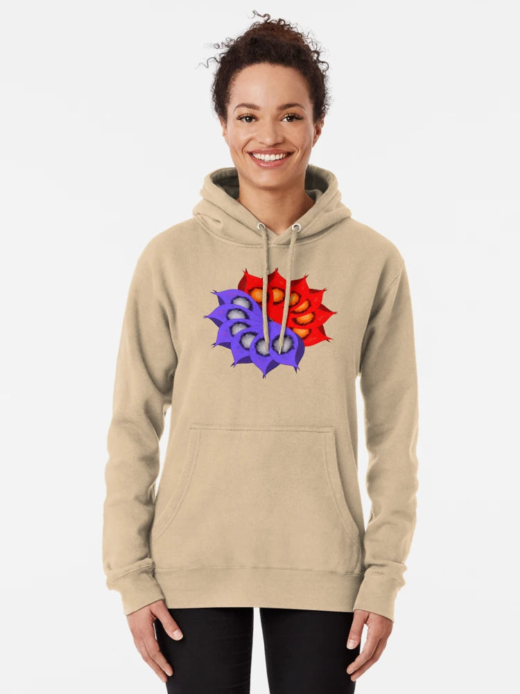 Mandala Petal Burst in Red and Purple Classic T-Shirt