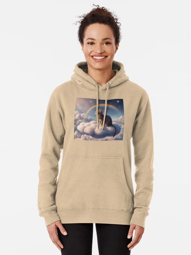 Beautiful cat sitting on a cloud Classic T-Shirt