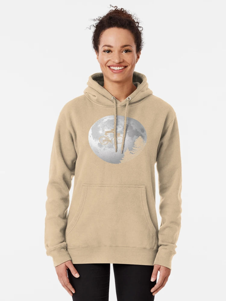 Dachshund Biking Past the Moon Classic T-Shirt