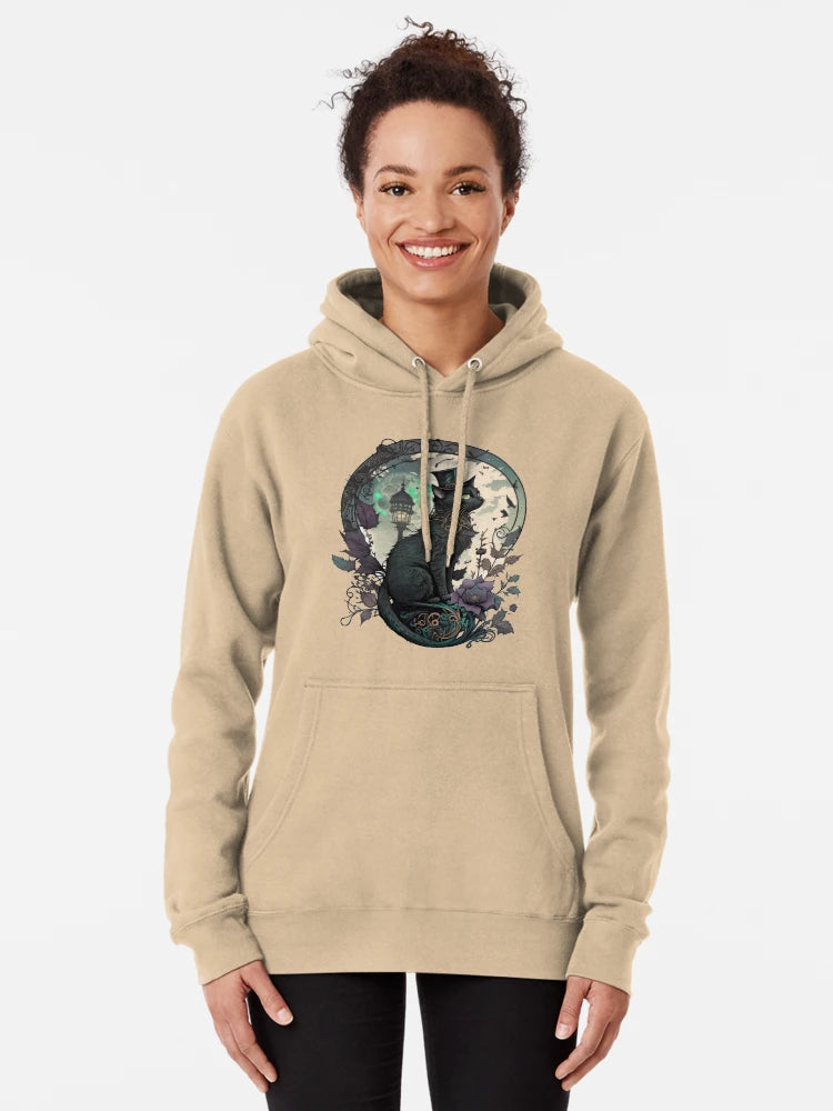 Steampunk Black Cat Wearing a Top Hat Classic T-Shirt