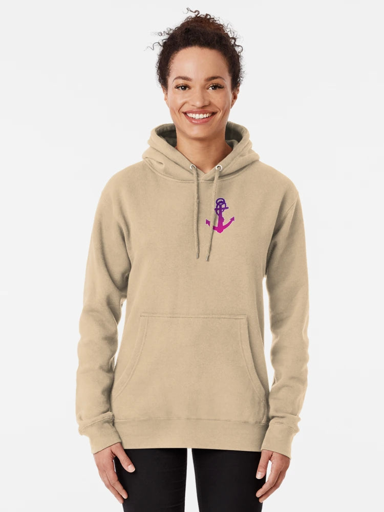 Artistic colored purple anchor pattern Classic T-Shirt