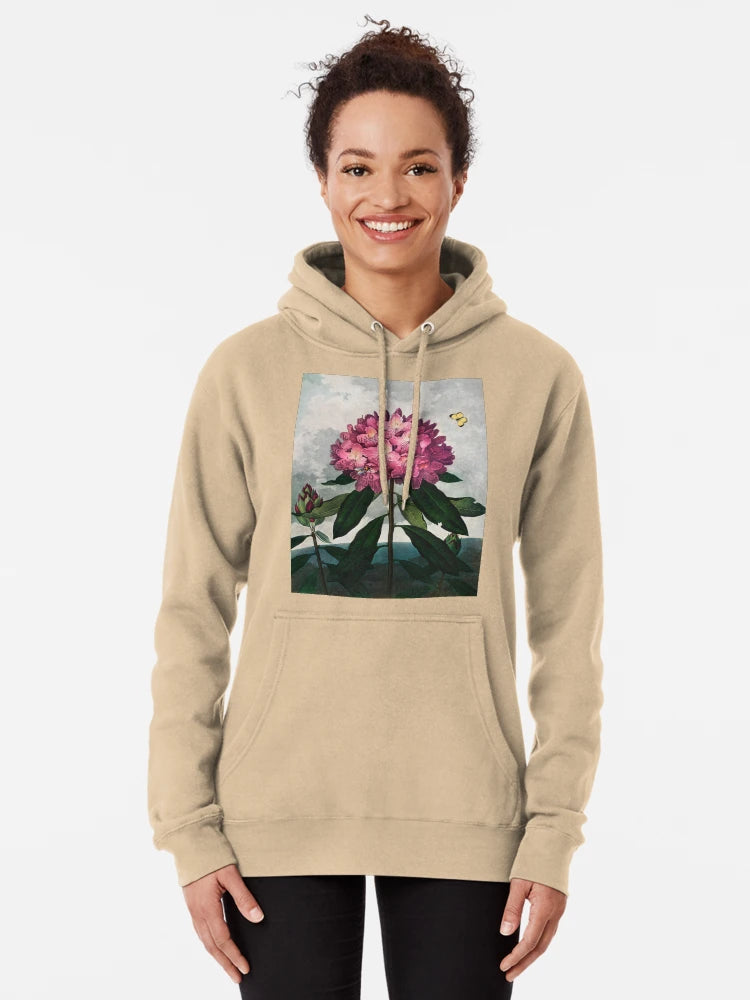 Purple Pink Flowers from The Temple of Flora (1807) Classic T-Shirt