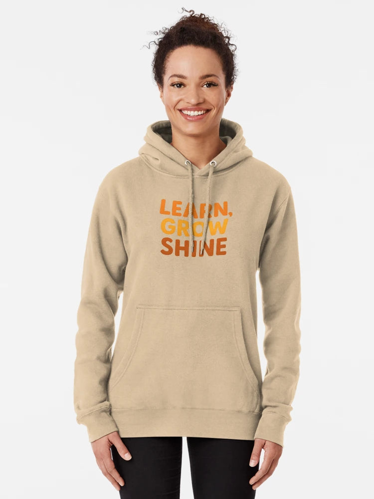 Learn Grow Shine – Cute Fox-Inspired Motivational Quote for Kids Classic T-Shirt