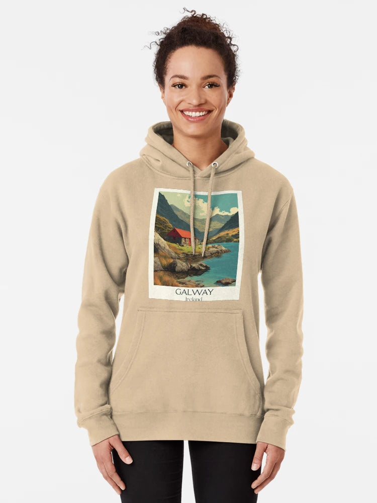 Galway Countryside Poster – Red Cottage in Highland Solitude Classic T-Shirt