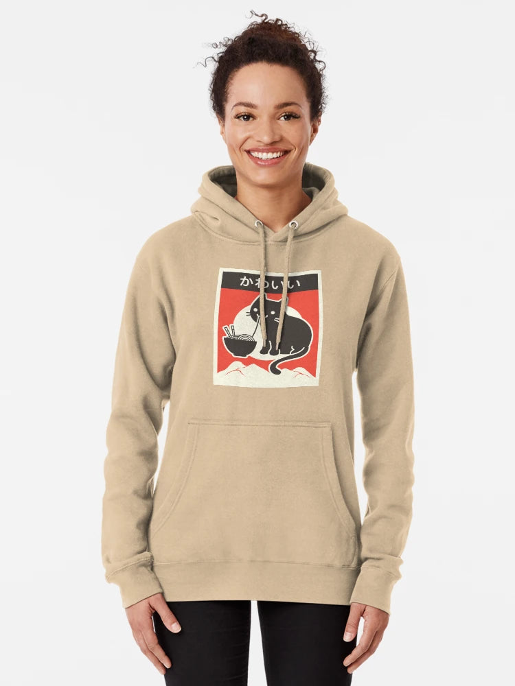 "Kawaii" Vintage Style Japenese Ramen Cat Classic T-Shirt