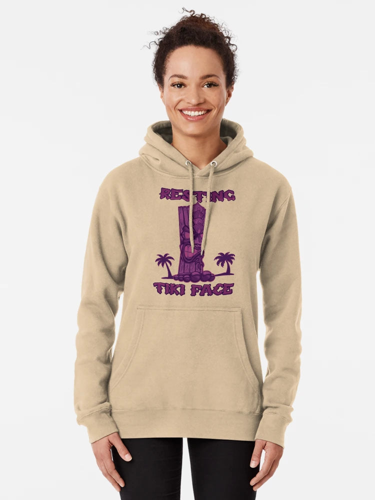 Resting Tiki Face (Purple) Classic T-Shirt