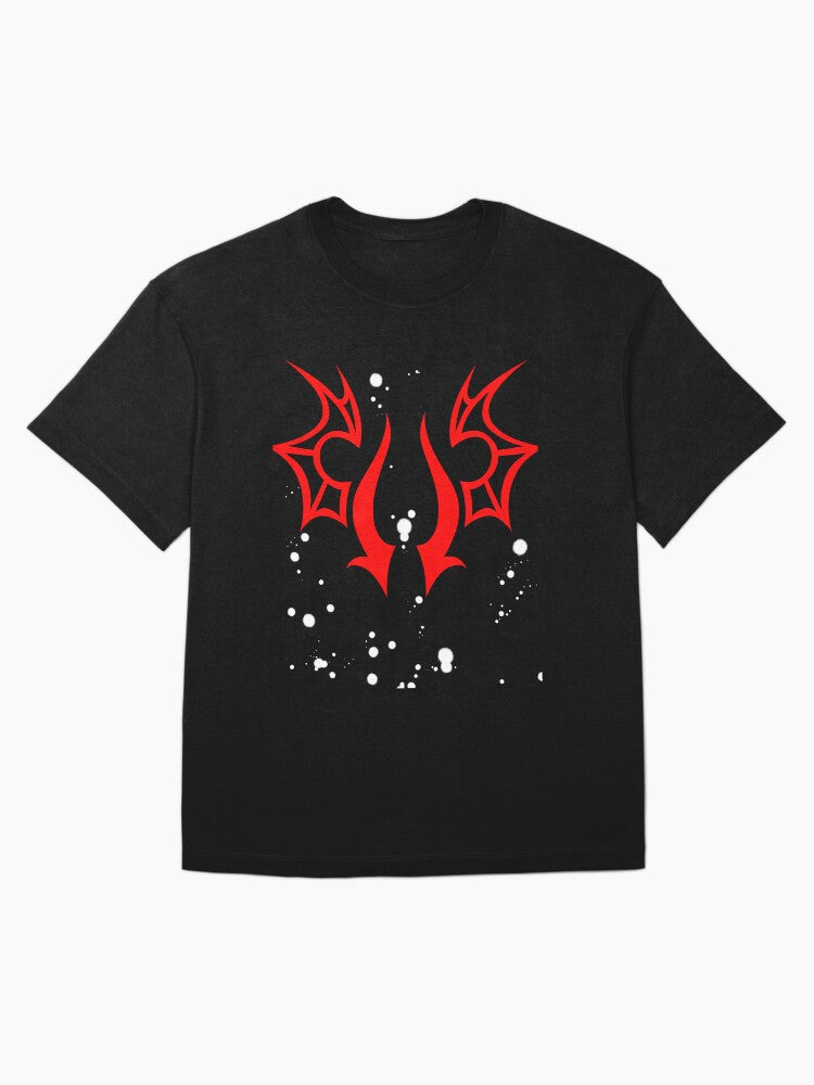 Demon Wings Red Oversized T-Shirt