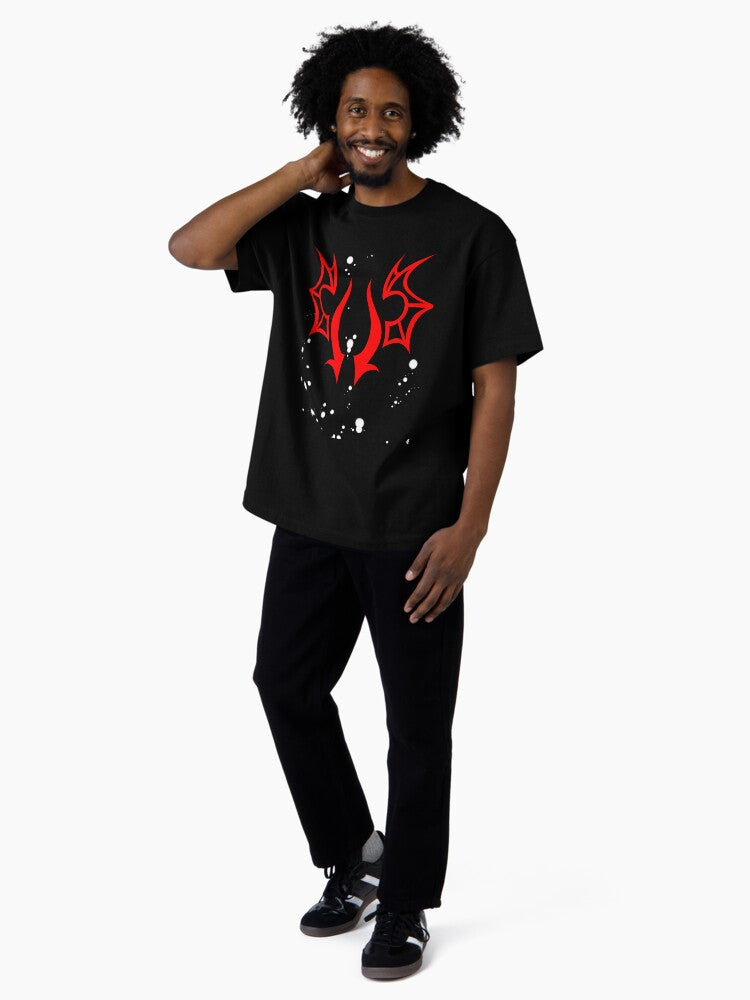 Demon Wings Red Oversized T-Shirt
