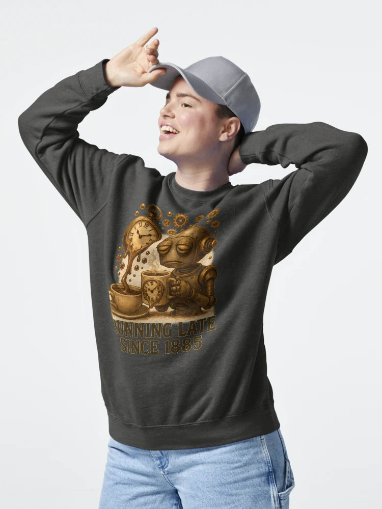 Running Late Since 1885 – Steampunk Coffee Robot Classic T-Shirt