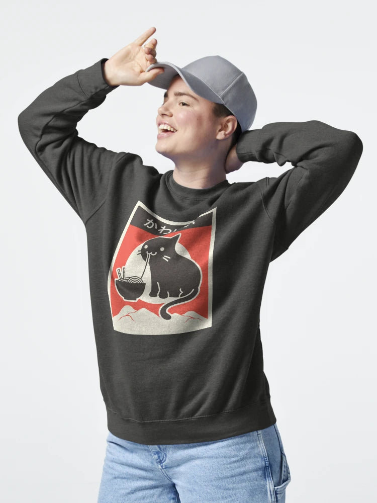 "Kawaii" Vintage Style Japenese Ramen Cat Classic T-Shirt
