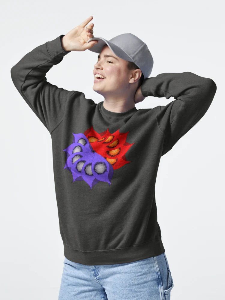 Mandala Petal Burst in Red and Purple Classic T-Shirt