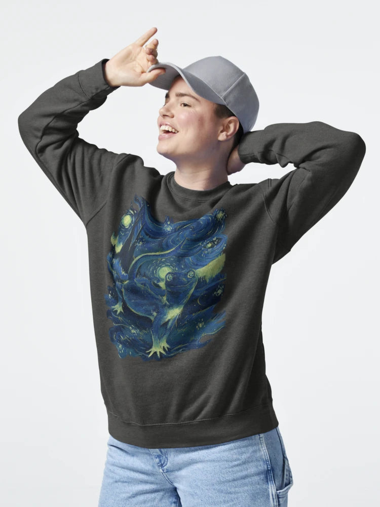 Van Gecko Variant- Whimsical Starry Night Inspired Sky Classic T-Shirt