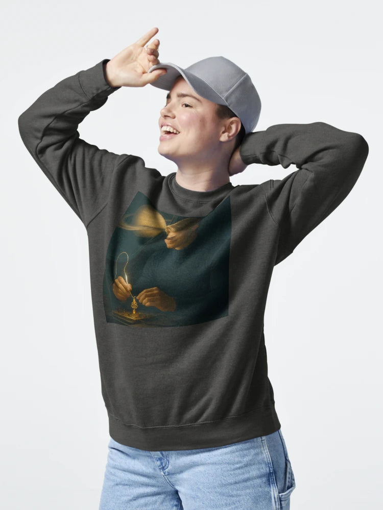 Dariel’s Golden Craft: Earrings for Briselle under Saturn’s Light Classic T-Shirt