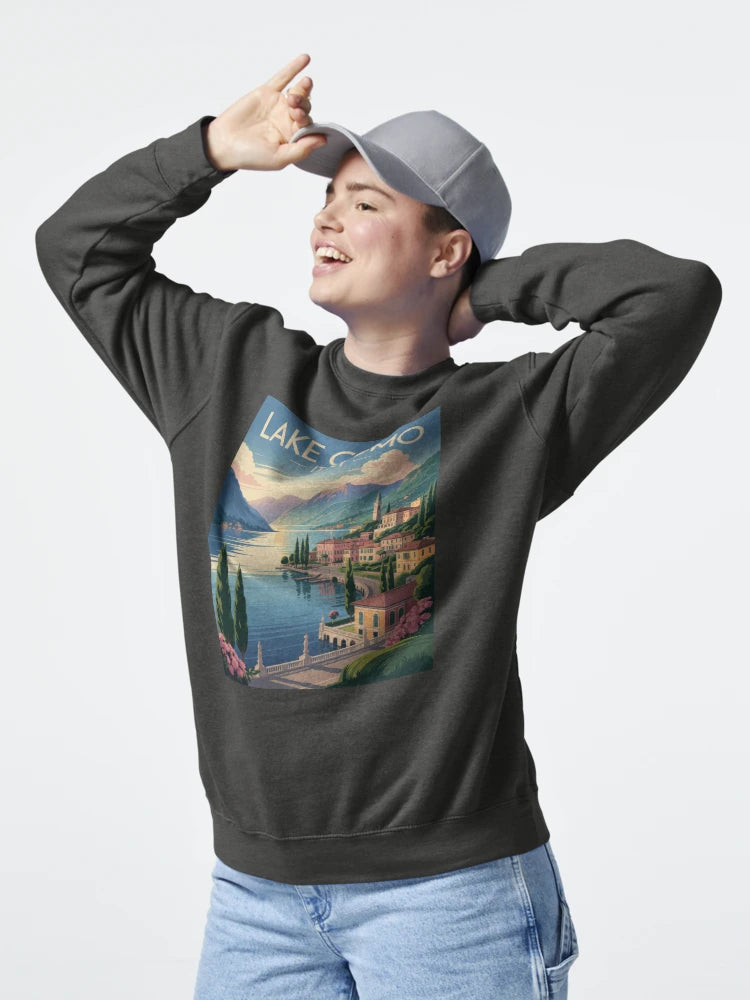 Travel poster Lake Como Italy Vintage Poster – Romantic travel motif in retro style Classic T-Shirt