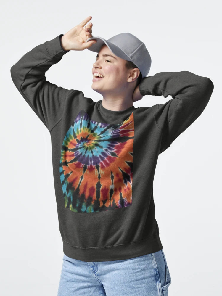Beautiful Spiral Dye with Blue, orange and purple tie dye - colorful or playful tie-dye print Classic T-Shirt