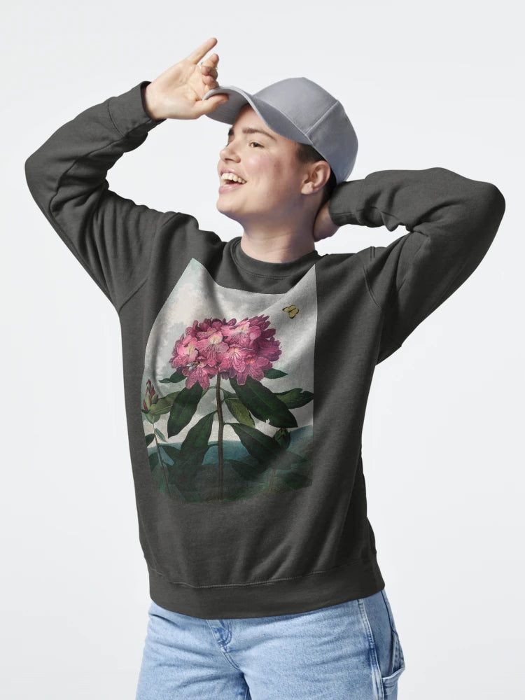 Purple Pink Flowers from The Temple of Flora (1807) Classic T-Shirt