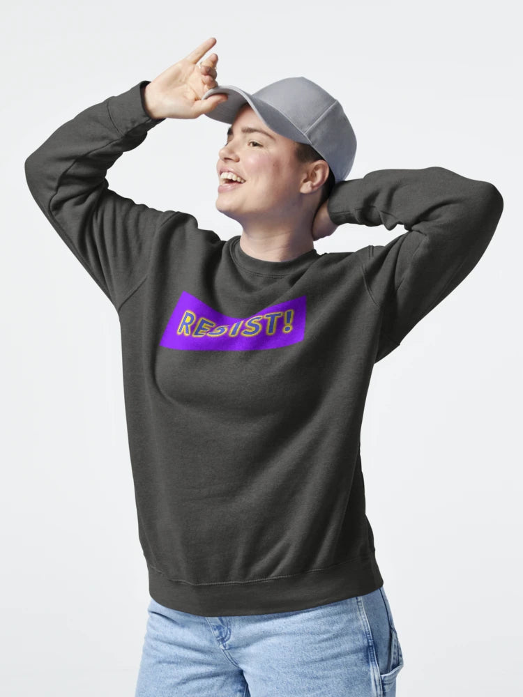 Resist glowing blue letters on purple Classic T-Shirt