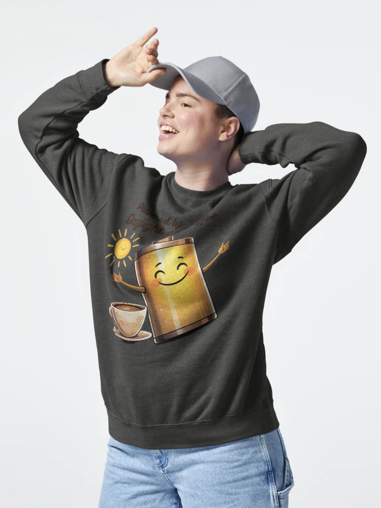 Powered by daylight and coffee Classic T-Shirt