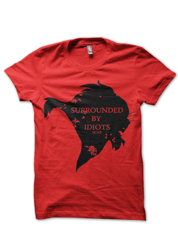 Surrounded By Idiots Red Tee