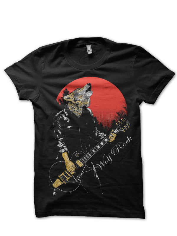 Wolf Rock Black Tee