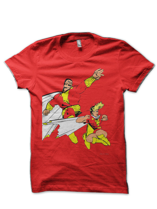 Shazam! Red T-Shirt Style001