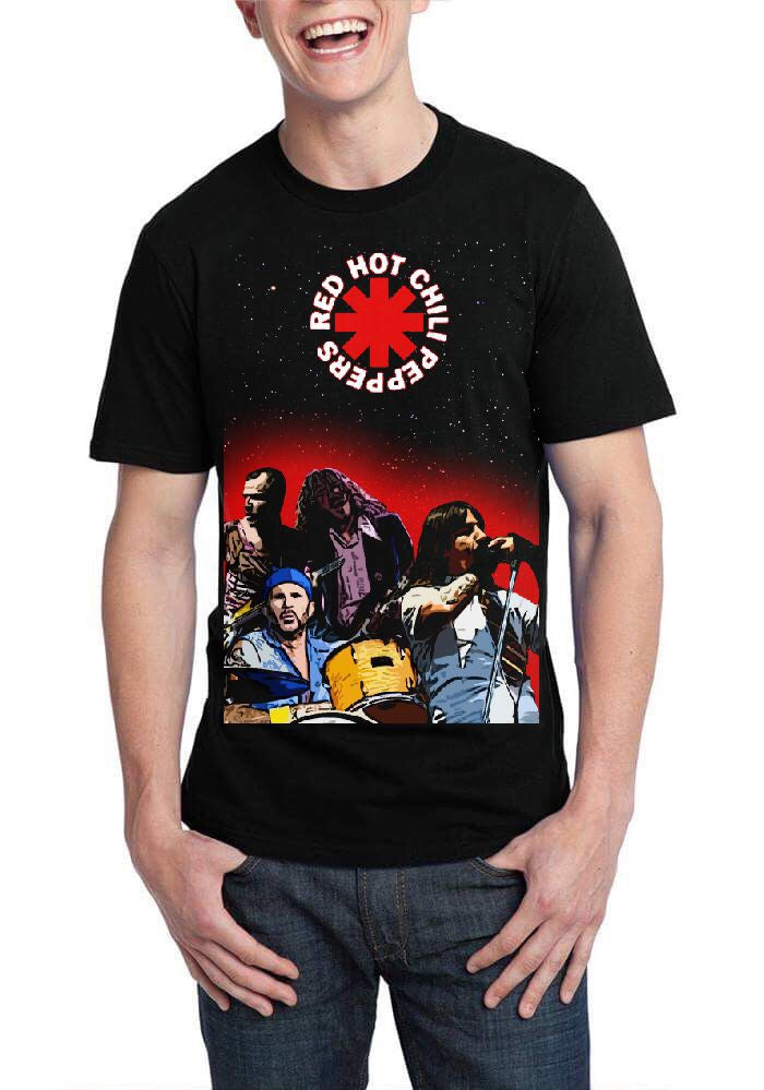 Red Hot Chili Peppers Black T-Shirt Style004