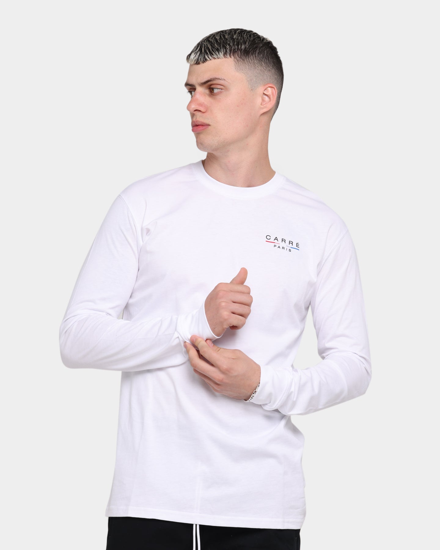 Carr√© Stripes Long Sleeve T-Shirt White