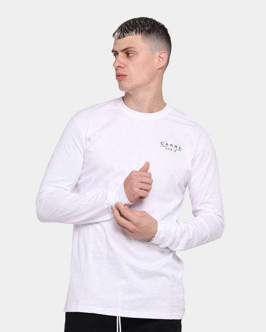 Carr√© Stripes Long Sleeve T-Shirt White