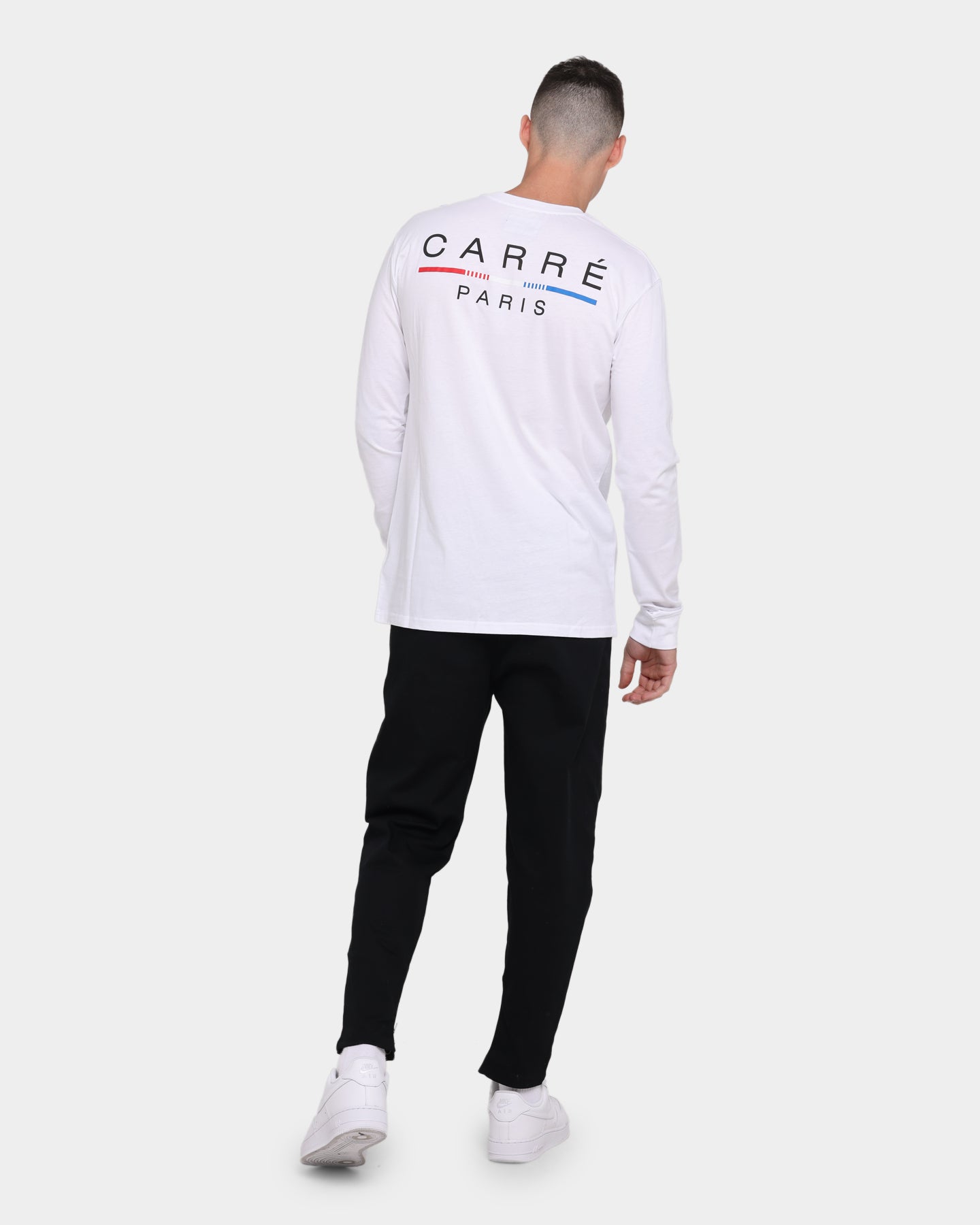 Carr√© Stripes Long Sleeve T-Shirt White